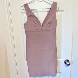 Dusty Rose Bandage mini dress L